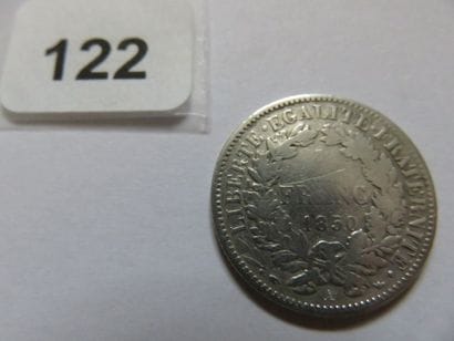 France - 1 Franc Céres, IIe République 1850...