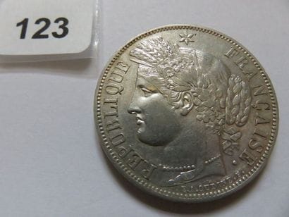 France - 5 Francs Céres, IIe République 1850...