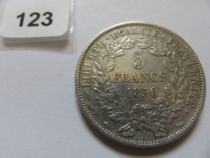 France - 5 Francs Céres, IIe République 1850...