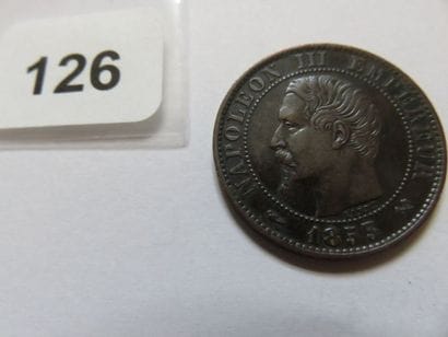 France - 5 Centimes Napoléon III, tête nue...