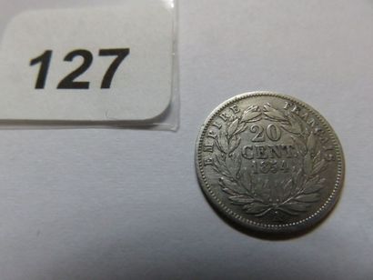 France - 20 Centimes Napoléon III, tête nue...