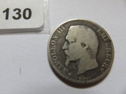 France - 2 Francs Napoléon III tête nue 1856...