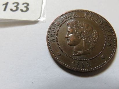 France - 5 Centimes Cérès 1892 A (bronze)...