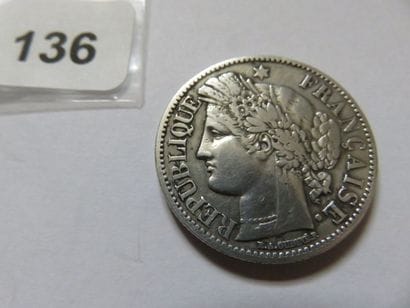 France - 2 Francs Céres, avec légende 1870...
