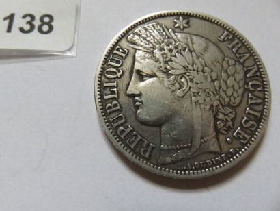 France - 5 Francs Céres, avec légende 1870...