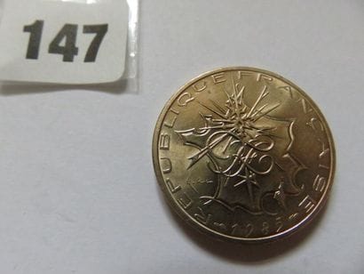 France - 10 Francs Mathieu 1985 (Cu-Ni-Al)...
