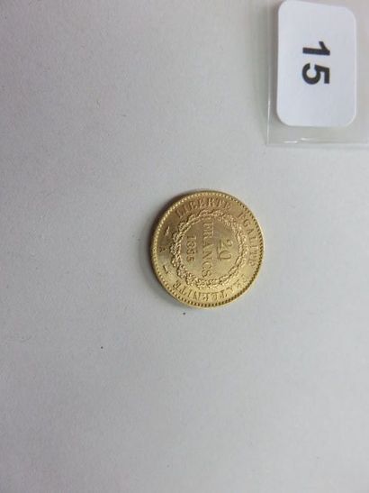 20 Francs or Génie 1895 A TTB