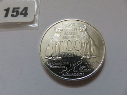 France - 100 Francs Malraux 1997 (argent,...