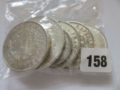 France - Lot de 7 monnaies (1 x 100 F Panthéon...