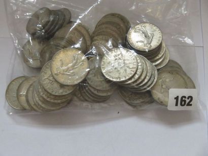 Lot de 73 x 2 Francs ( 730 g, argent 835...