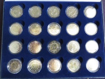 France - Coffret complet des 20 monnaies...