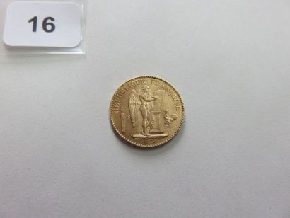 20 Francs or Génie 1896 A (faisceau) TTB