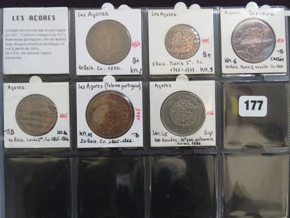 Açores - Collection de 6 monnaies (KM 2,...