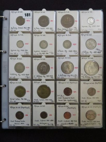 Afrique du Sud - Collection de 69 monnaies,...