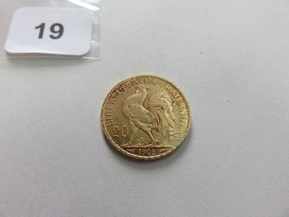 20 Francs or Coq 1905 TTB