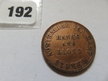 Australie - Token de Hanks and Lloyd, Sydney...