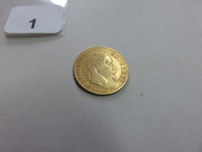 10 Francs or Napoléon III tête laurée 1867...
