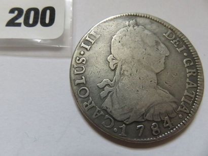 Bolivie - 8 Reales 1784 PTS - PR (argent,...