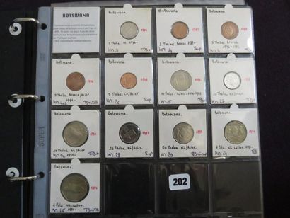 Botswana - Collection de 12 monnaies (à ...