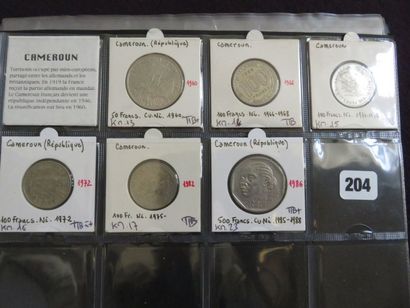 Cameroun - Collection de 6 monnaies ( KM...