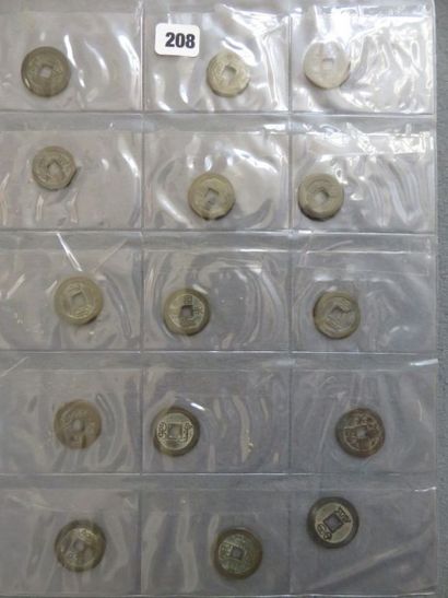 Chine - Collection de 23 Cash du XVIIIe au...