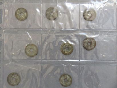 Chine - Collection de 23 Cash du XVIIIe au...