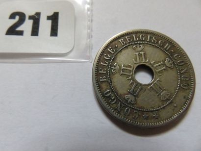 Congo belge - 20 Centimes 1909 (cuppro-nickel,...