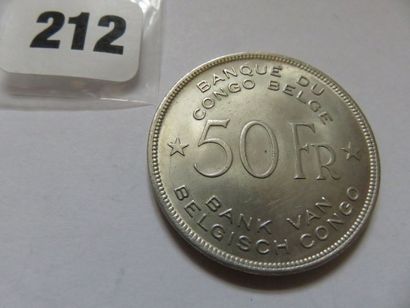 Congo belge - 50 Francs 1944 (argent, KM...