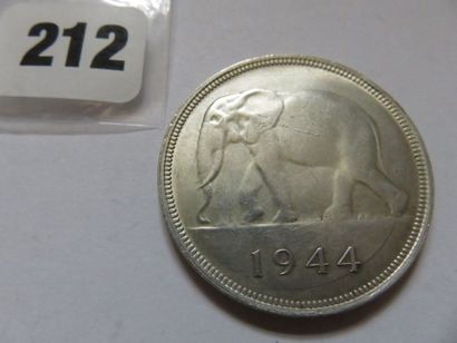 Congo belge - 50 Francs 1944 (argent, KM...