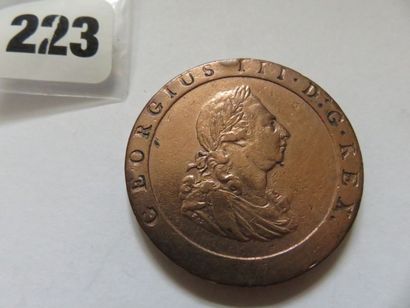 Grande Bretagne - Penny George III 1797 (cuivre)...