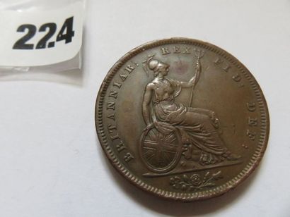 Grande Bretagne - Penny George IV 1826 (cuivre)...