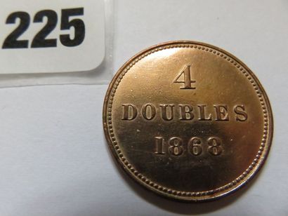 Guernesey - 4 Doubles 1868 (bronze, 58 000...