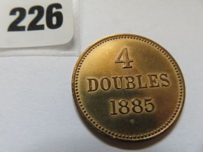 Guernesey - 4 Doubles 1885 H (bronze) TTB...