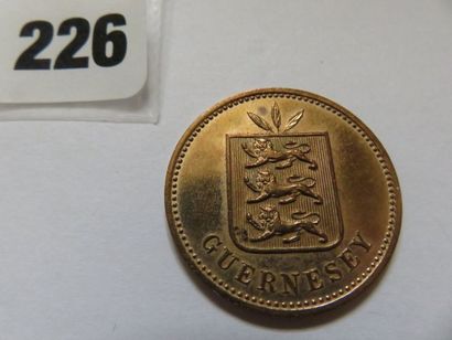Guernesey - 4 Doubles 1885 H (bronze) TTB...