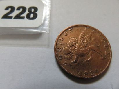 Iles Ioniennes - 2 Lepta 1820 (cuivre) TB...