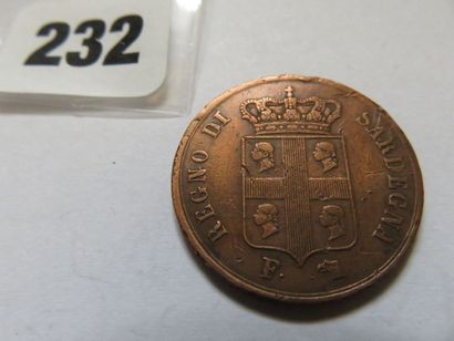 Italie - Sardaigne - Charles Albert - 5 Centesimi...