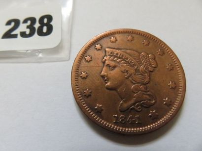 USA - 1 Cent 1841 (Cuivre, KM 67) TB+ à ...