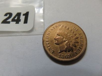 USA - 1 Cent 1868 (Bronze, KM 90a) B+ / ...