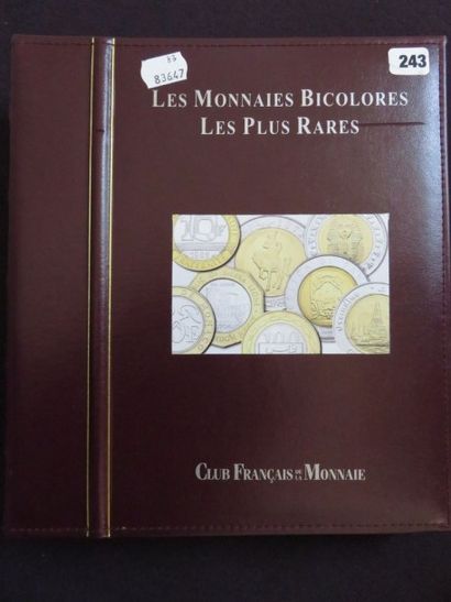 Collection dans un classeur de 21 monnaies...