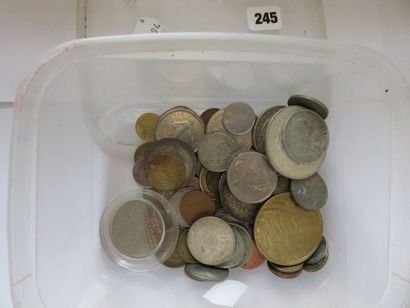 Lot de 73 monnaies du XXème siècle (dont...
