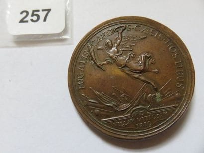 Médaille de Philippe V d'Espagne 1710 - Bataille...