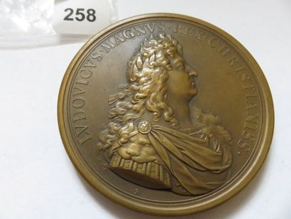 Médaille de Louis XIV - La Marine florissante...
