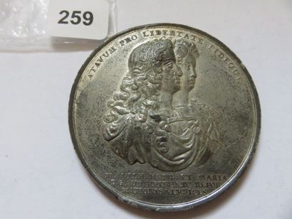 Médaille de Guillaume III d'Orange et de...