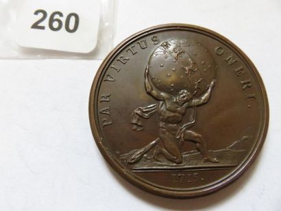 Médaille de Louis XV 1715 - Déclaration de...