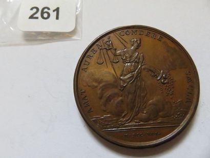Médaille de Louis XV 1716 - Bonheur et prospérité...