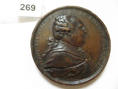 Médaille de Louis XVI 1789 - Abandon des...