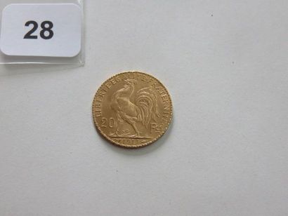 20 Francs or Coq 1911 TTB +