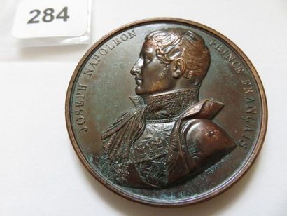 Médaille - Joseph Napoléon - Buste à gauche...