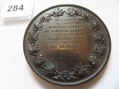 Médaille - Joseph Napoléon - Buste à gauche...