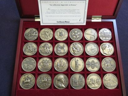 Médailles de Napoléon - Coffret de 24 médailles...